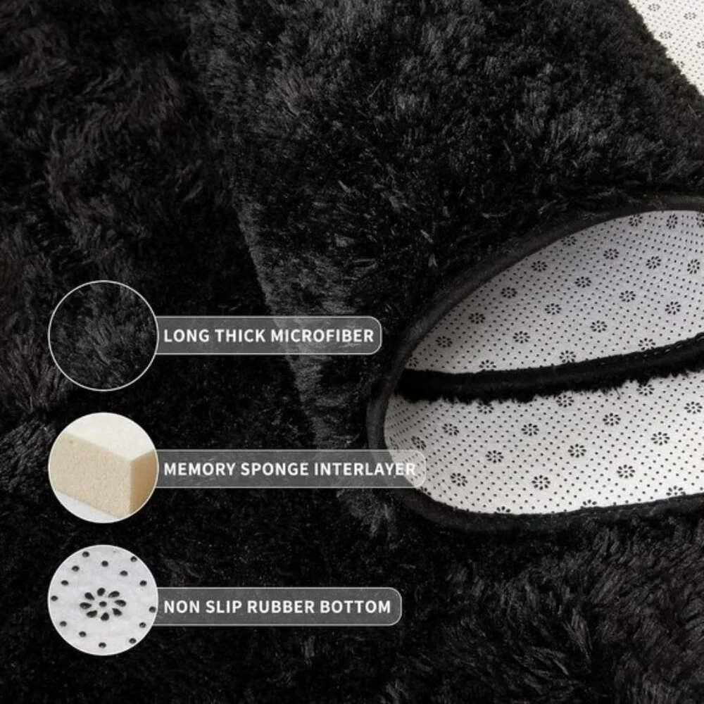 New Super Soft Fluffy 4x6 Rug for Bedroom, Shaggy Fuzzy Kids Living Room Rug